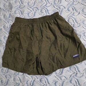 White Sierra Forest Green Shorts